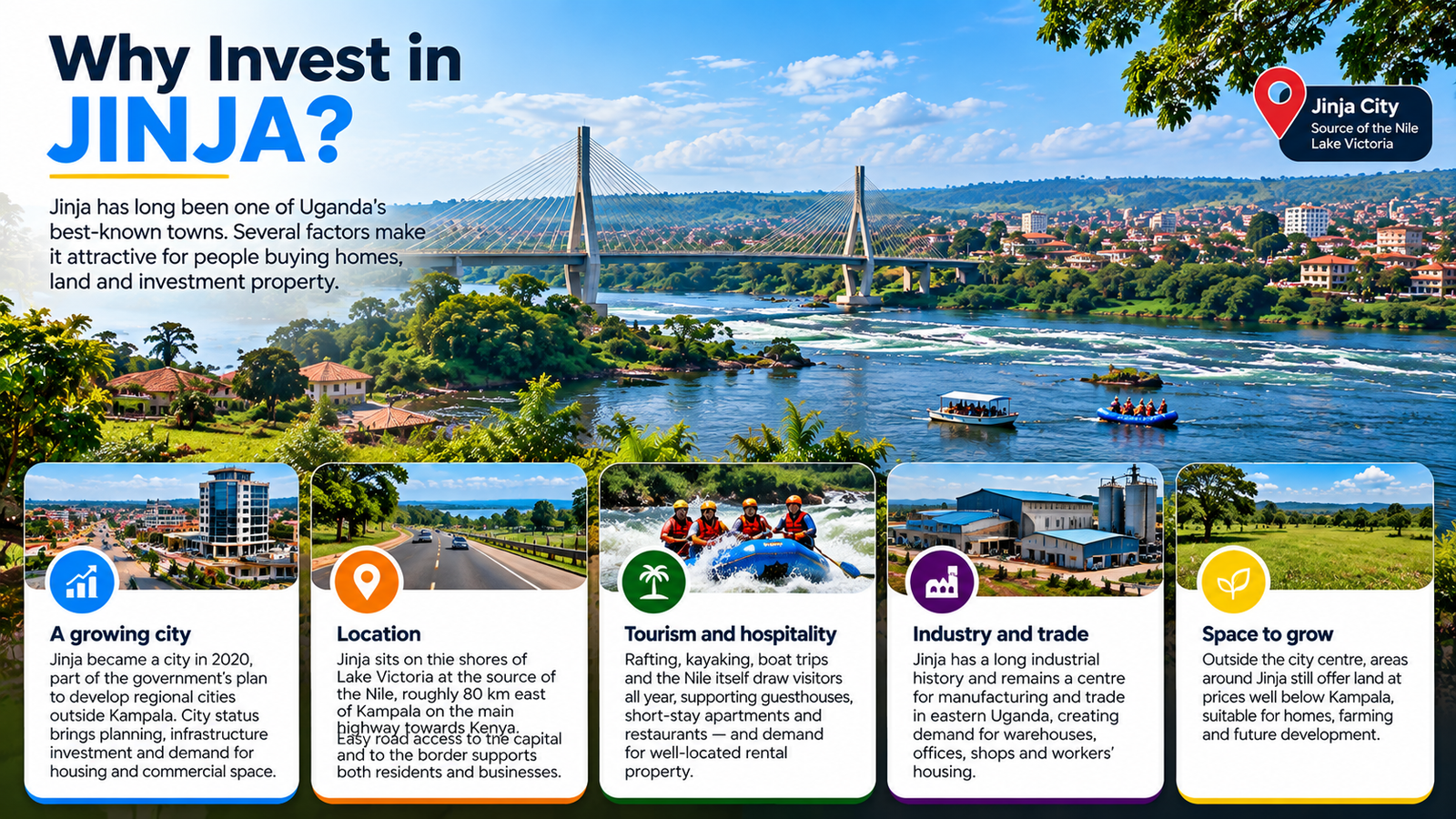 Why Jinja is attracting property buyers and investors
